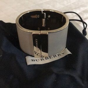 Authentic Burberry metal clip bangle